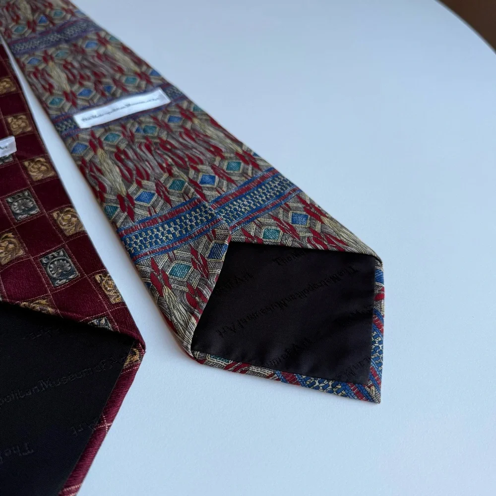 Lot of 3 Vintage Silk Tie J. Garcia Collector’s Edition Metropolitan Museum Art